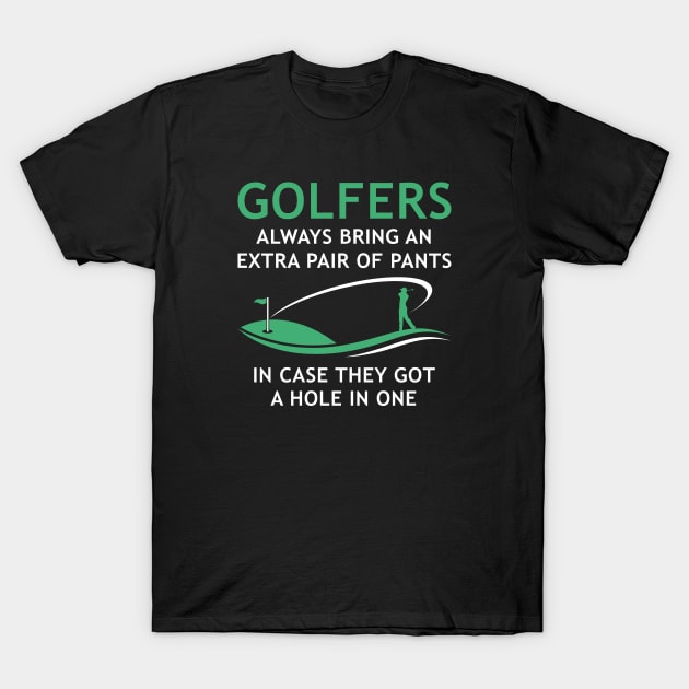 Golfers Extra Pants T-Shirt by LuckyFoxDesigns